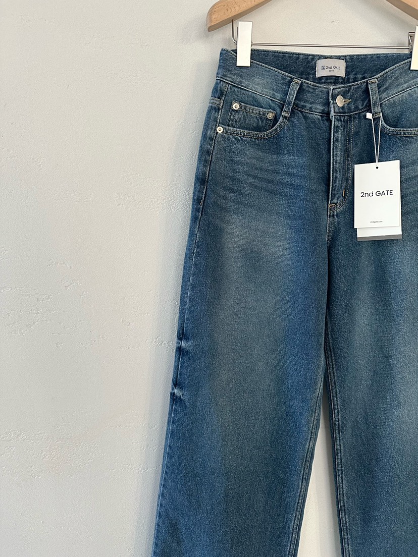 2ND GATE韓國直郵㊣女士新品25秋冬推薦休閑人氣牛仔褲拉絨2ND GATE牛仔褲
