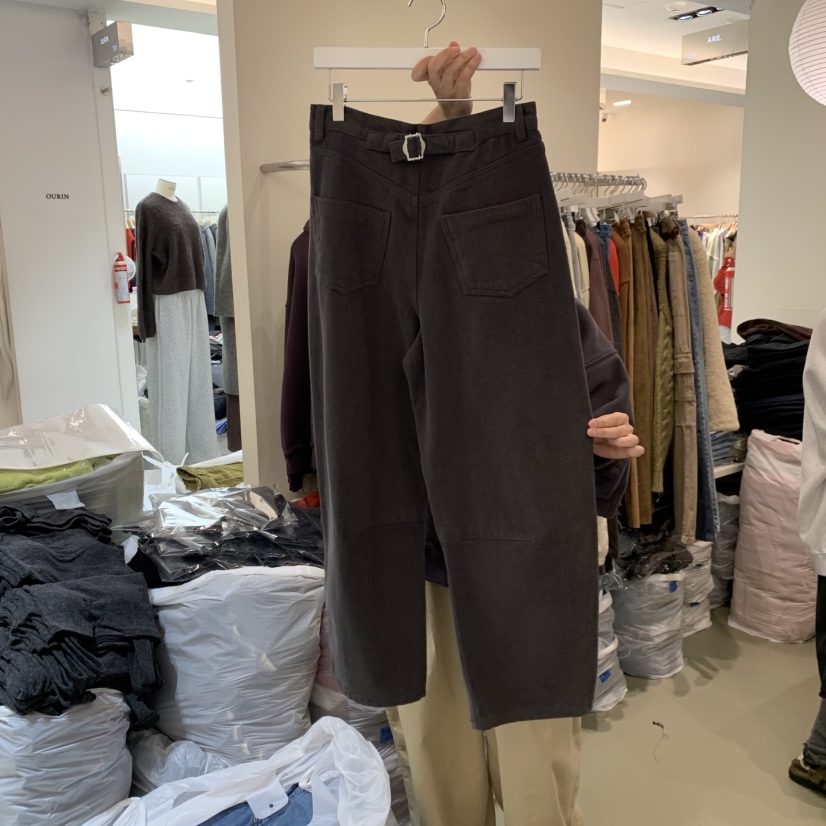 ARE東大門㊣直郵女士新款推薦職業時尚熱賣人氣休閑休閑褲加絨ARE YOU/ARE休閑褲