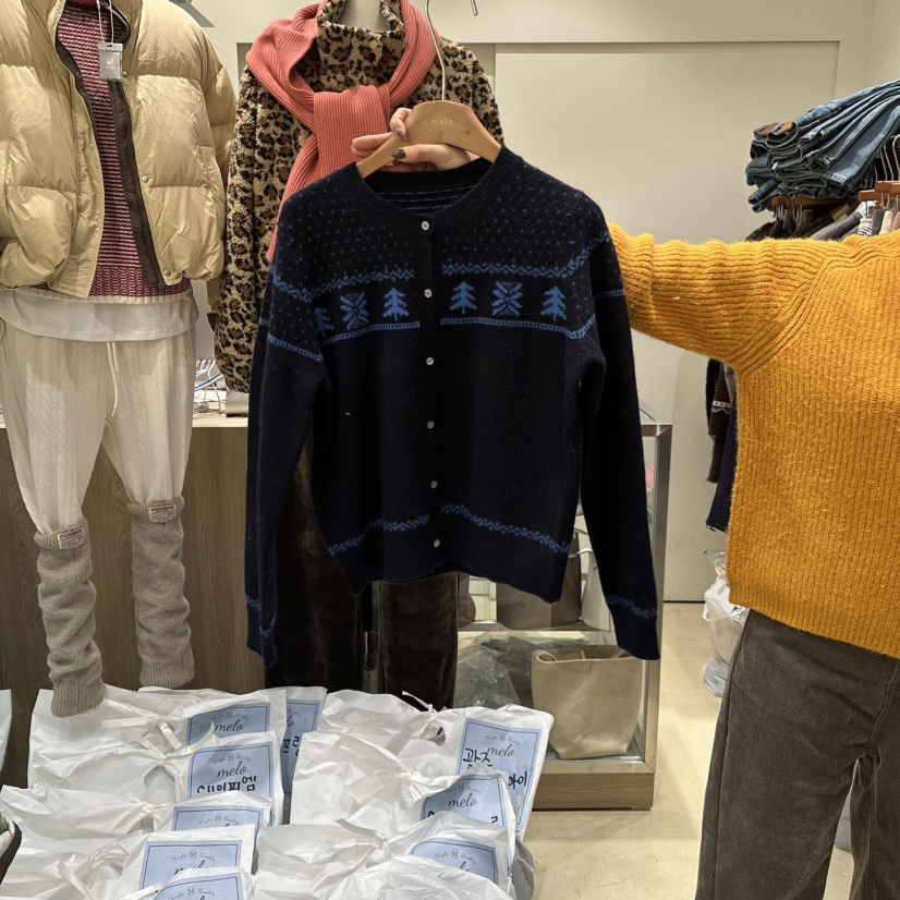 MELO東大門㊣實拍女裝新款熱賣人氣職業時尚25秋冬毛衣羊毛衫MELO毛衣圖色4