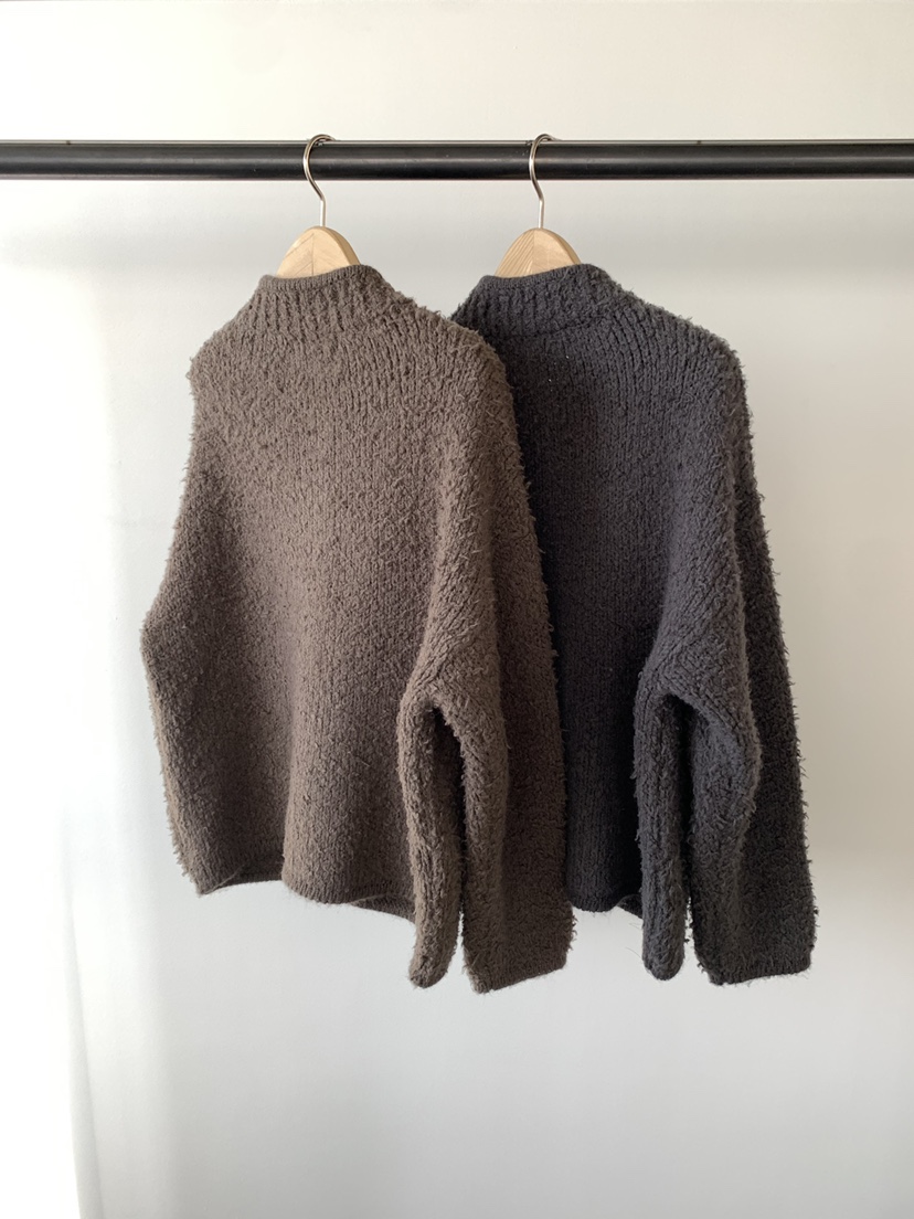 UNDERSON韓國代購㊣女士新款熱賣人氣推薦時尚25秋冬毛衣拉鏈UNDERSON毛衣