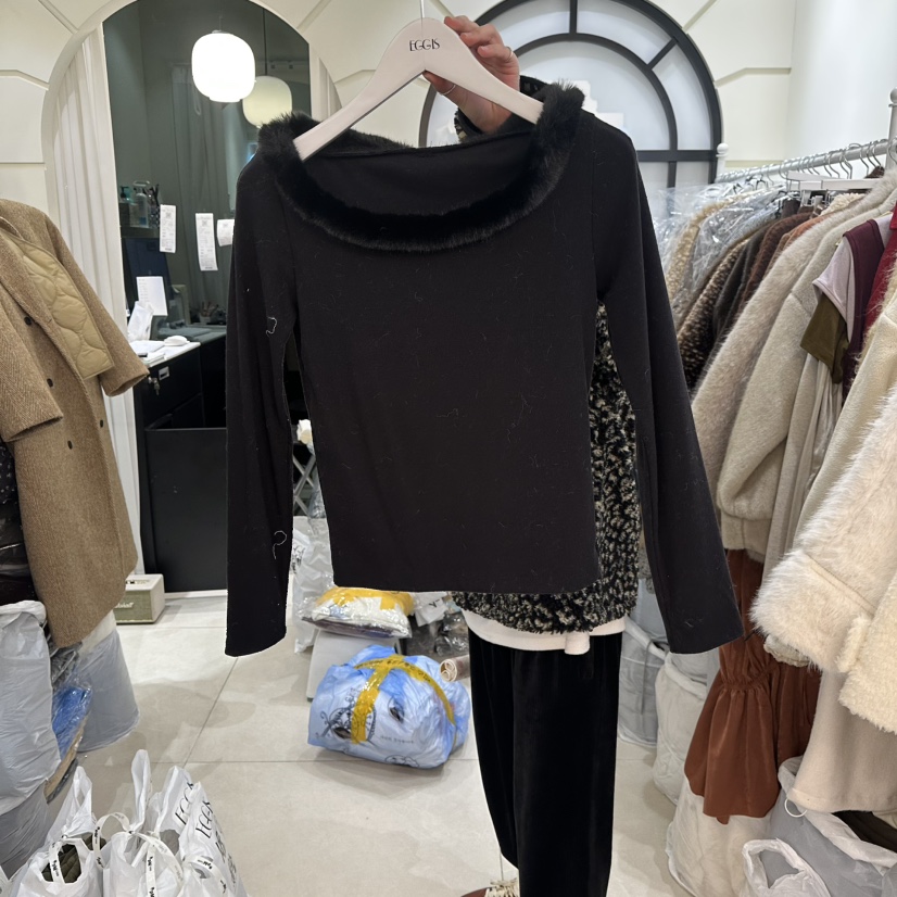 EGG IS韓國直郵㊣女士新款休閑推薦25秋冬時尚人氣長袖T恤EGG IS長袖T恤圖色2