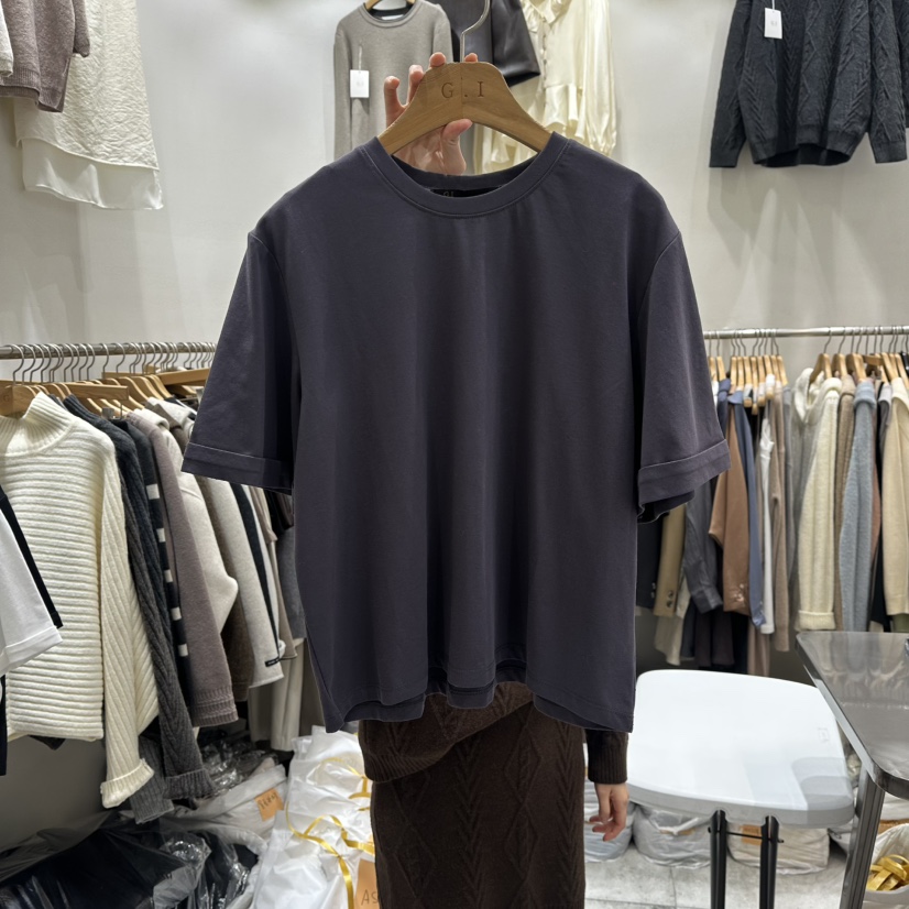 G.I-L東大門㊣實拍女裝新款推薦25秋冬休閑時尚職業T恤SaleG.I-LT恤圖色3