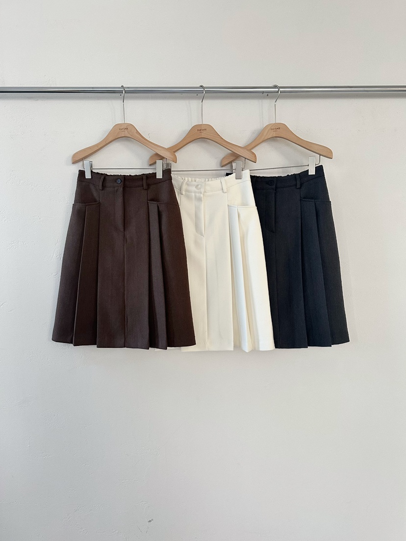 2ND GATE東大門㊣直郵女士新款25秋冬熱賣休閑半身裙中短裙2ND GATE半身裙/中短裙