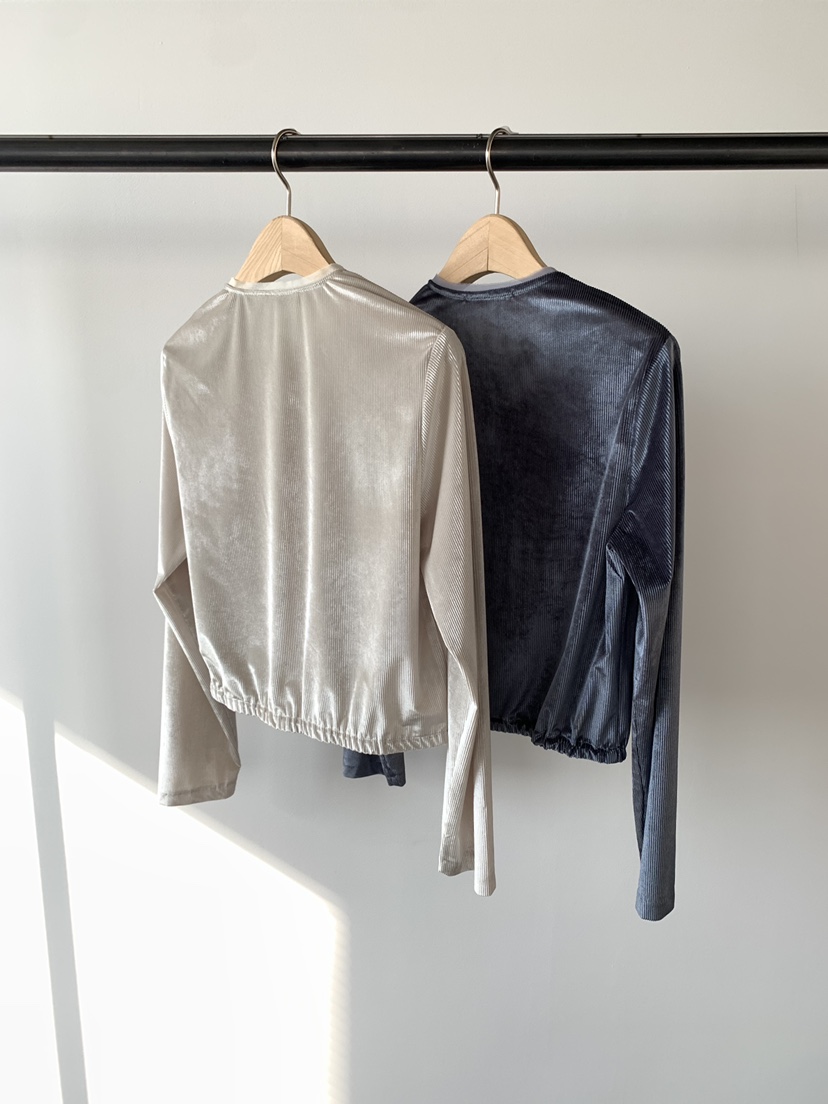 UNDERSON東大門㊣代購女士新品職業25秋冬襯衫蕾絲衫天鵝絨UNDERSON襯衫/蕾絲衫