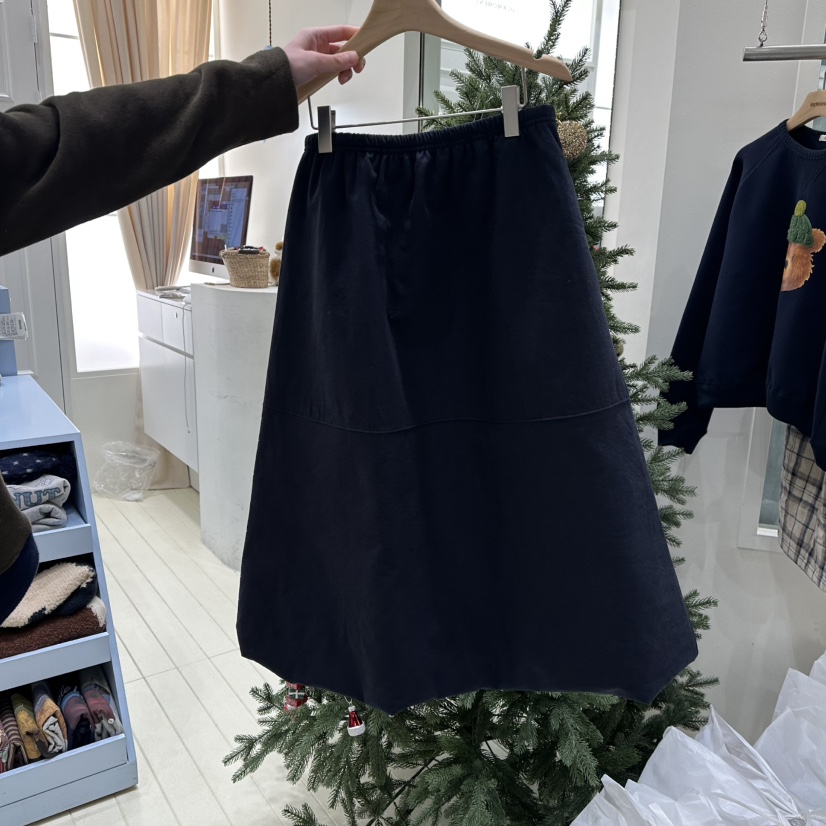 OURMOMENT韓國直郵㊣女士新款休閑職業25秋冬推薦熱賣人氣長裙OURMOMENT長裙