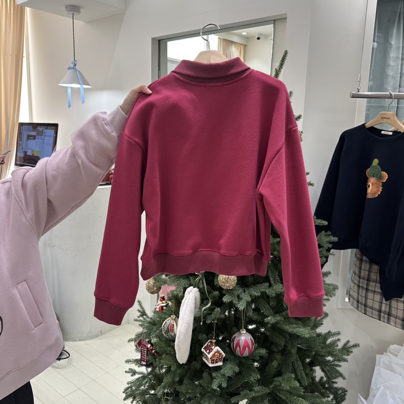 OURMOMENT東大門㊣直郵女士新品25秋冬職業休閑熱賣衛衣加絨OURMOMENT衛衣