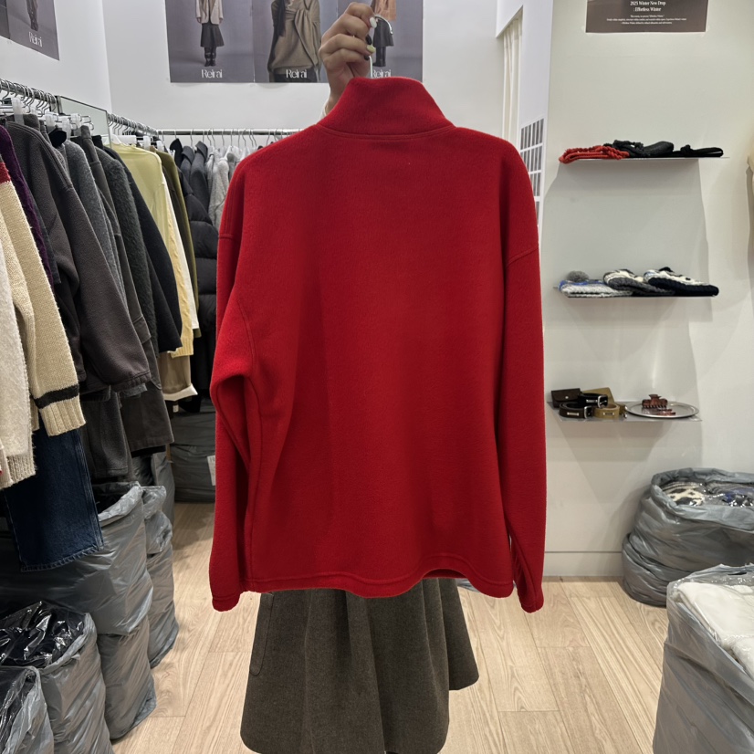 REIRAI東大門㊣直郵女士新品25秋冬人氣職業衛衣抓絨拉鏈纖維Reirai衛衣