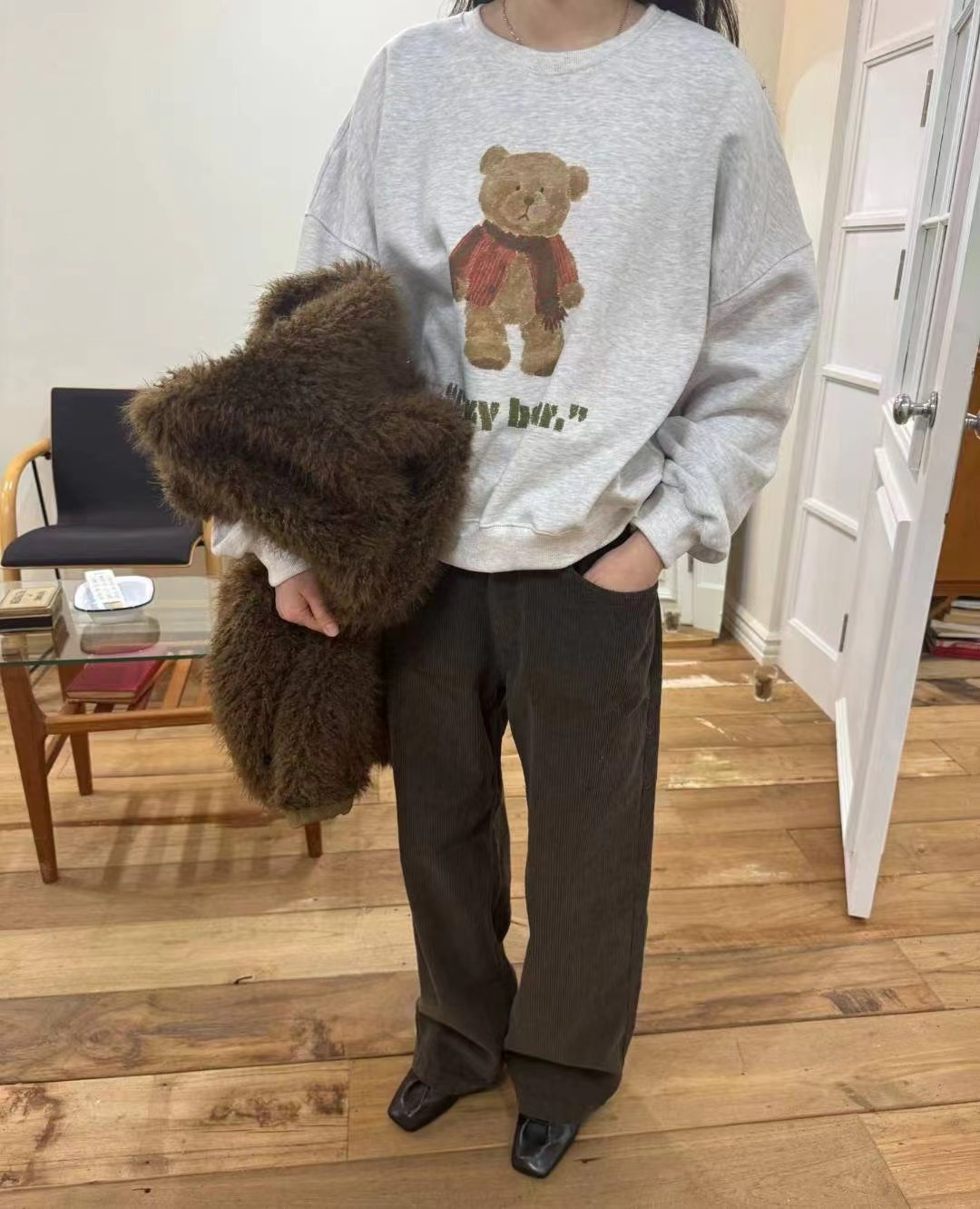 EUN-은-OT東大門㊣直郵女士新款真品休閑推薦衛衣不含披肩EUN-은-OT衛衣