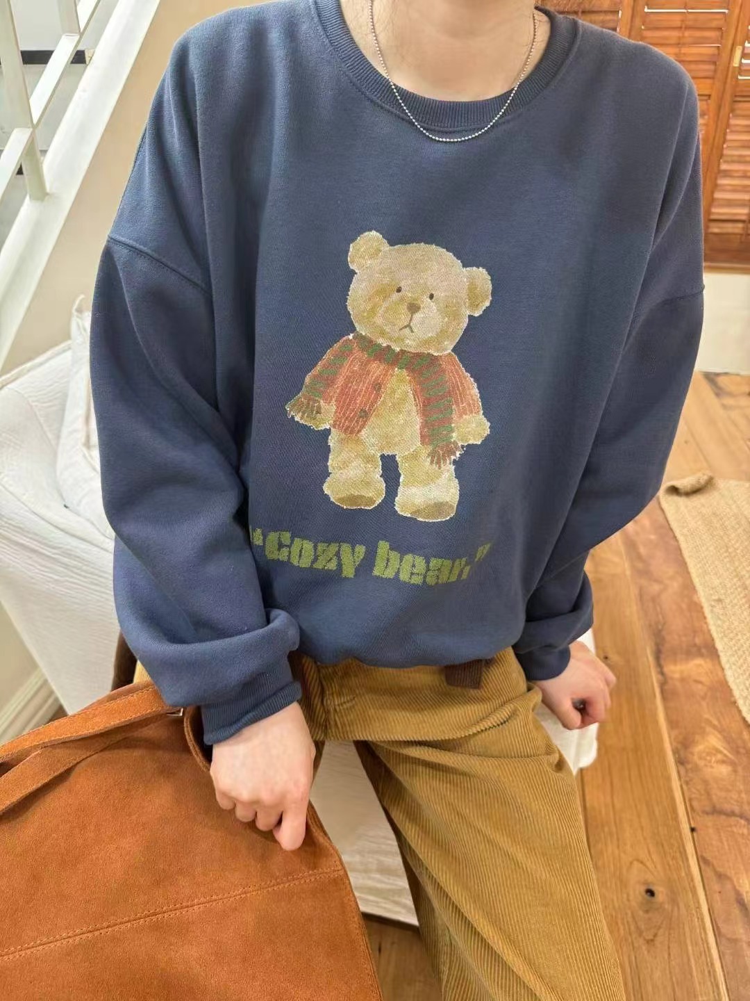 EUN-은-OT東大門㊣直郵女士新款真品休閑推薦衛衣不含披肩EUN-은-OT衛衣圖色1