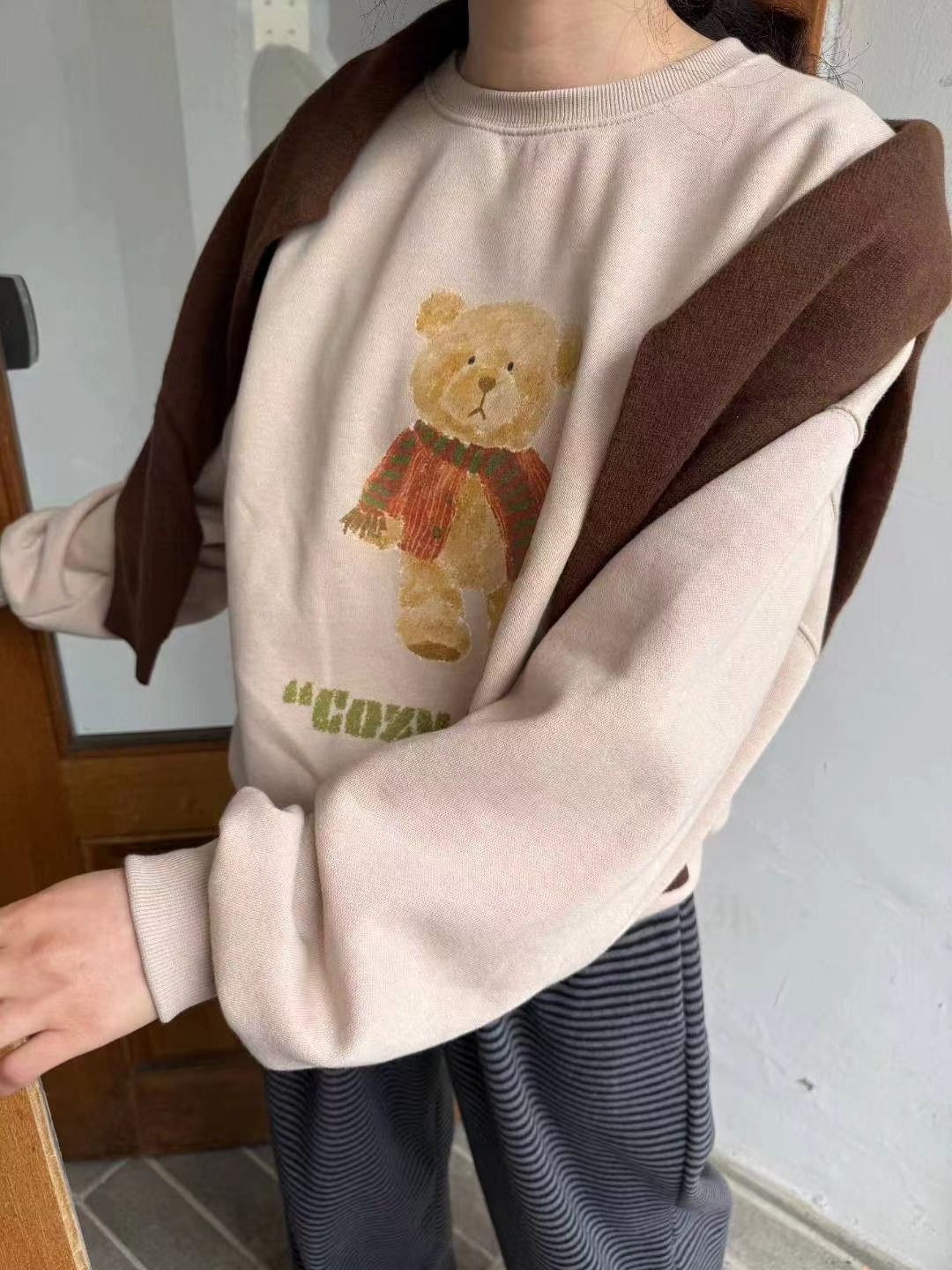 EUN-은-OT東大門㊣直郵女士新款真品休閑推薦衛衣不含披肩EUN-은-OT衛衣圖色2