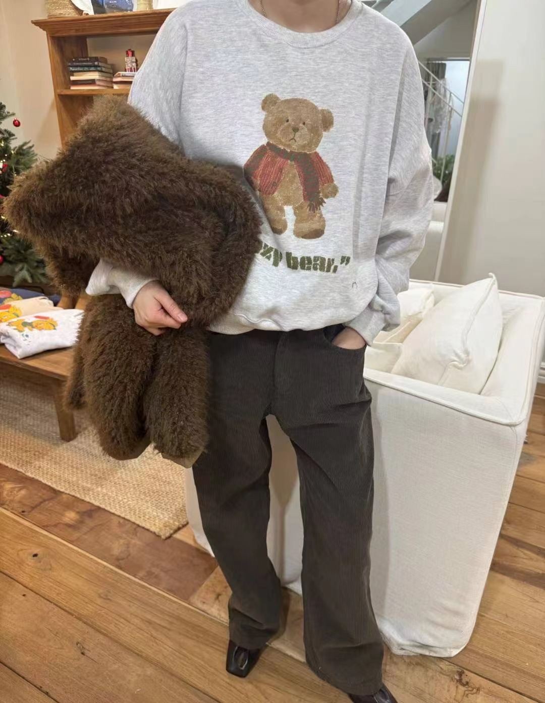 EUN-은-OT東大門㊣直郵女士新款真品休閑推薦衛衣不含披肩EUN-은-OT衛衣圖色3