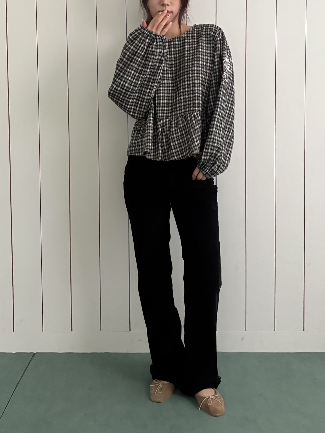 FOREVER YOUNG韓國代購㊣女裝新品職業真品25秋冬熱賣牛仔褲FOREVER YOUNG牛仔褲圖色2