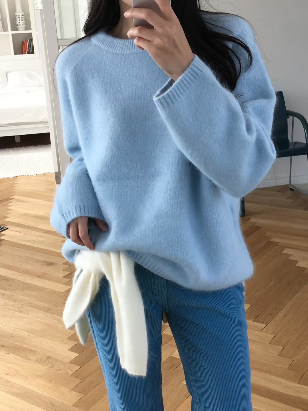 FOREVER YOUNG東大門㊣代購女士新品時尚休閑25秋冬針織衫FOREVER YOUNG針織衫圖色1