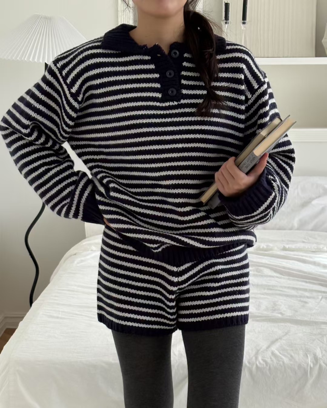 FOREVER YOUNG韓國直郵㊣女裝新款時尚推薦人氣熱賣針織衫FOREVER YOUNG針織衫圖色1