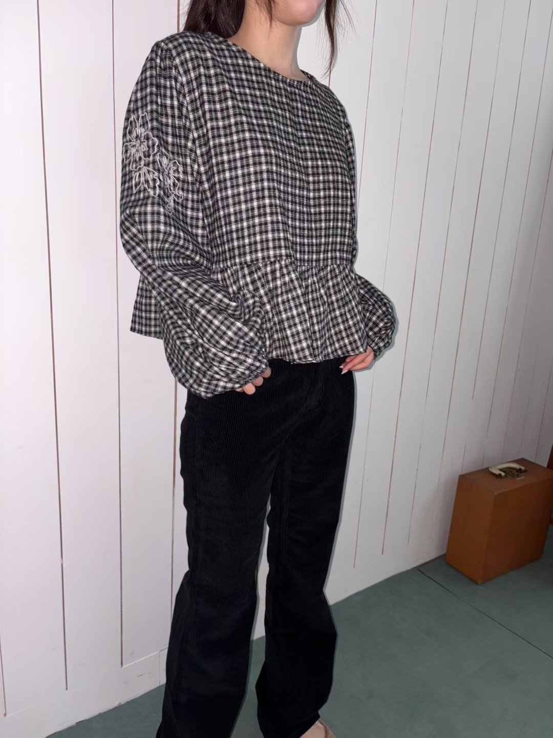 FOREVER YOUNG東大門㊣直郵女裝新品時尚人氣熱賣襯衫蕾絲衫FOREVER YOUNG襯衫/蕾絲衫圖色2