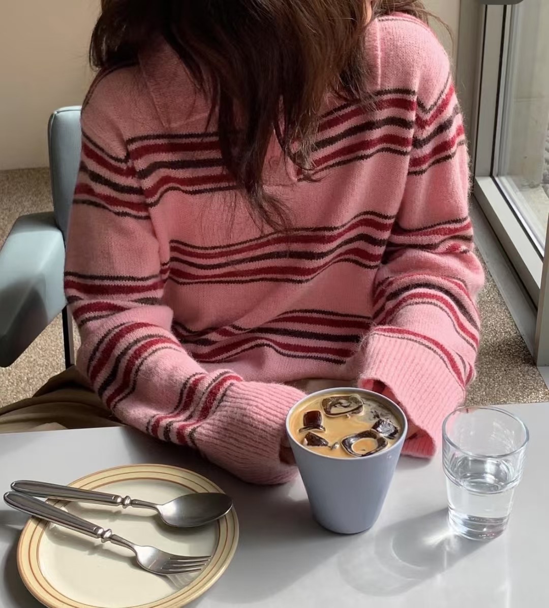 FOREVER YOUNG東大門㊣直郵女裝新品休閑職業25秋冬針織衫FOREVER YOUNG針織衫圖色1