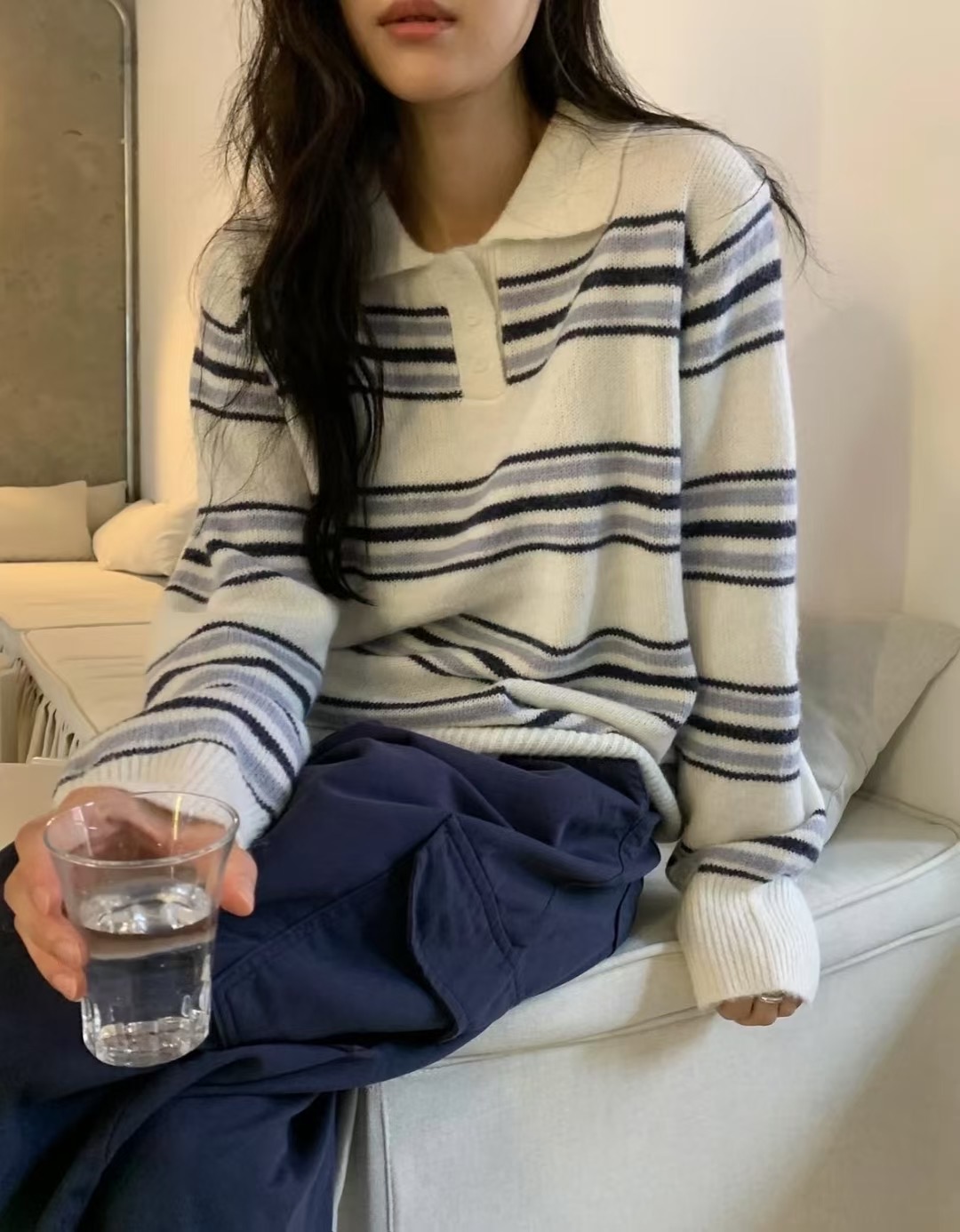 FOREVER YOUNG東大門㊣直郵女裝新品休閑職業25秋冬針織衫FOREVER YOUNG針織衫圖色2