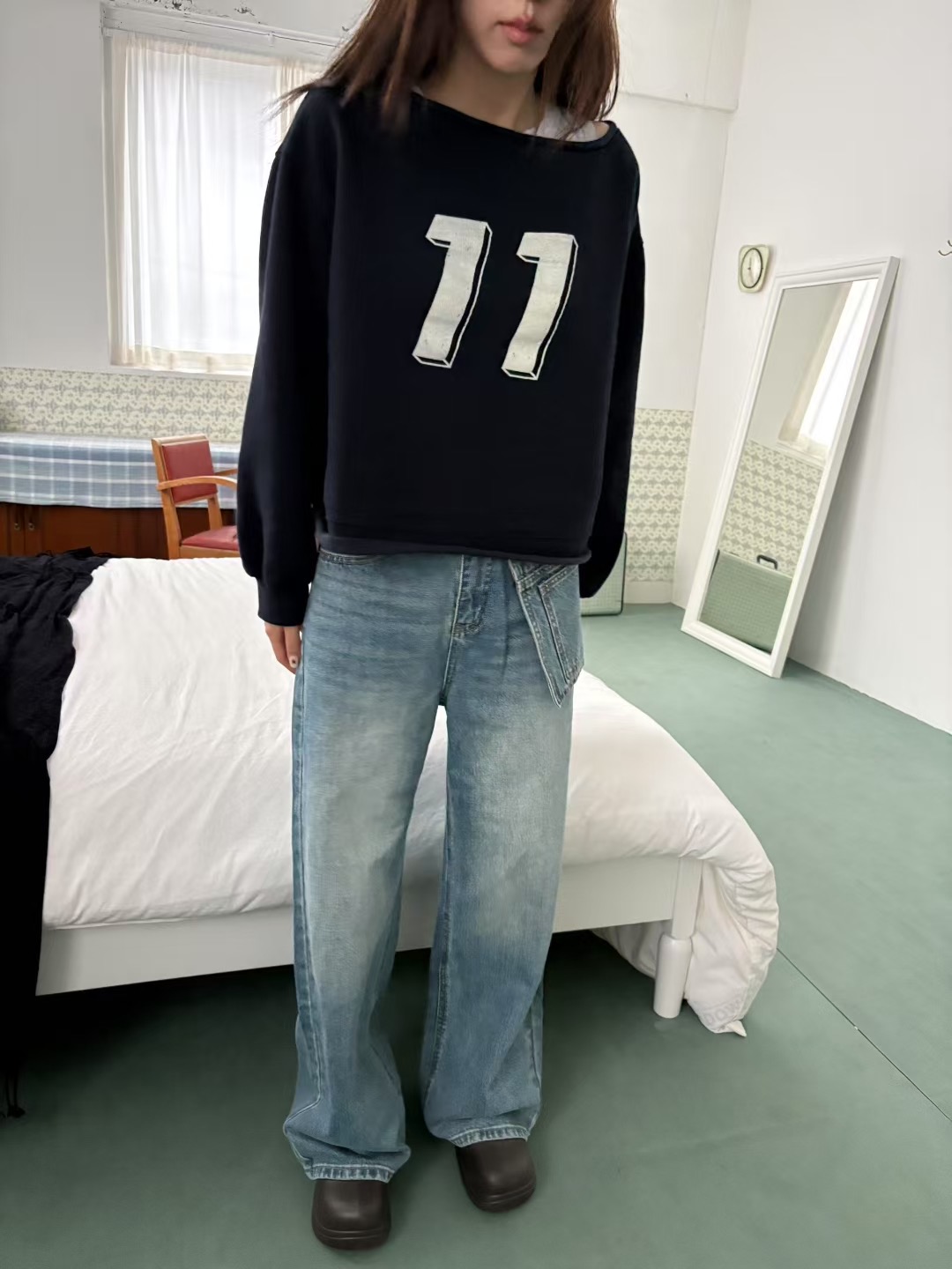 FOREVER YOUNG東大門㊣實拍女士新品人氣職業真品熱賣衛衣FOREVER YOUNG衛衣圖色1