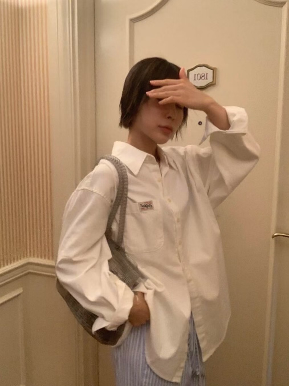 FOREVER YOUNG東大門㊣實拍女士新品時尚熱賣25秋冬襯衫蕾絲衫FOREVER YOUNG襯衫/蕾絲衫