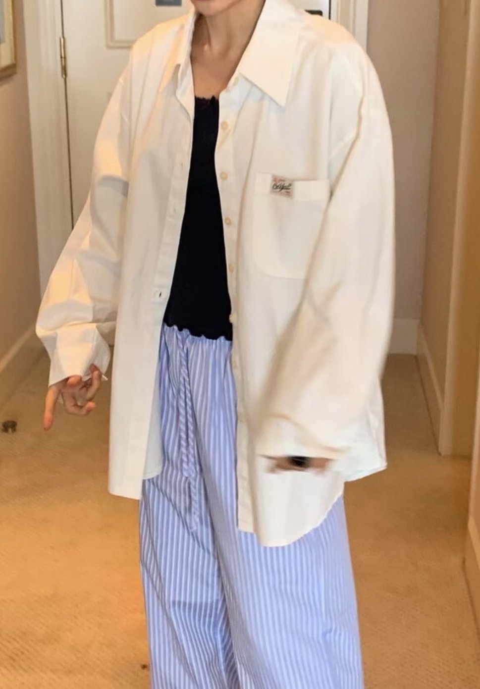 FOREVER YOUNG東大門㊣實拍女士新品時尚熱賣25秋冬襯衫蕾絲衫FOREVER YOUNG襯衫/蕾絲衫