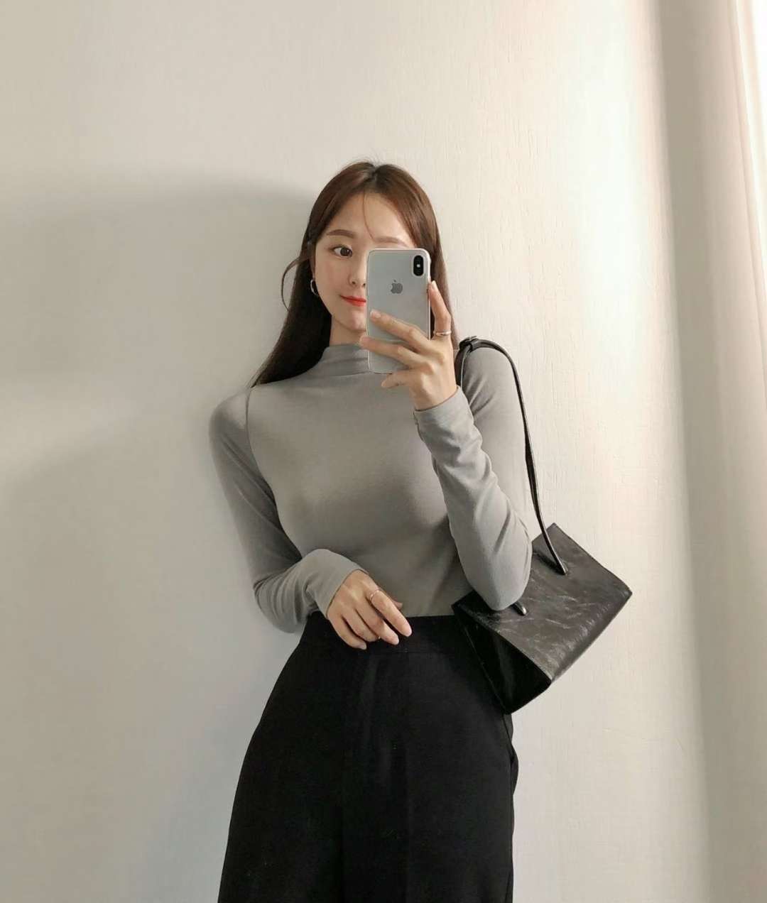 PUDDING東大門㊣代購女士新品真品休閑熱賣職業長袖T恤高領PUDDING長袖T恤圖色1