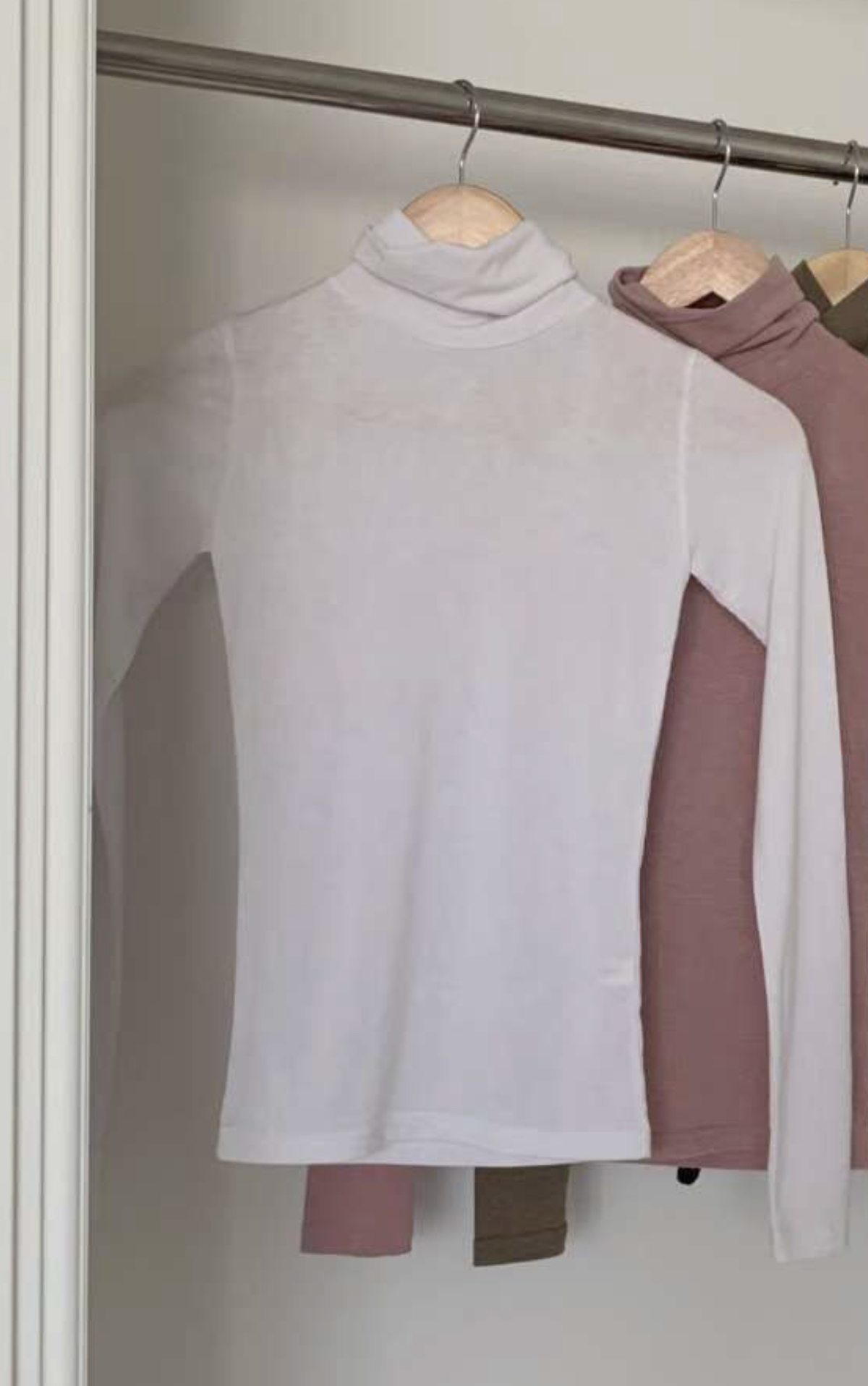 PUDDING韓國代購㊣女士新款人氣推薦真品時尚長袖T恤保暖高領PUDDING長袖T恤圖色1