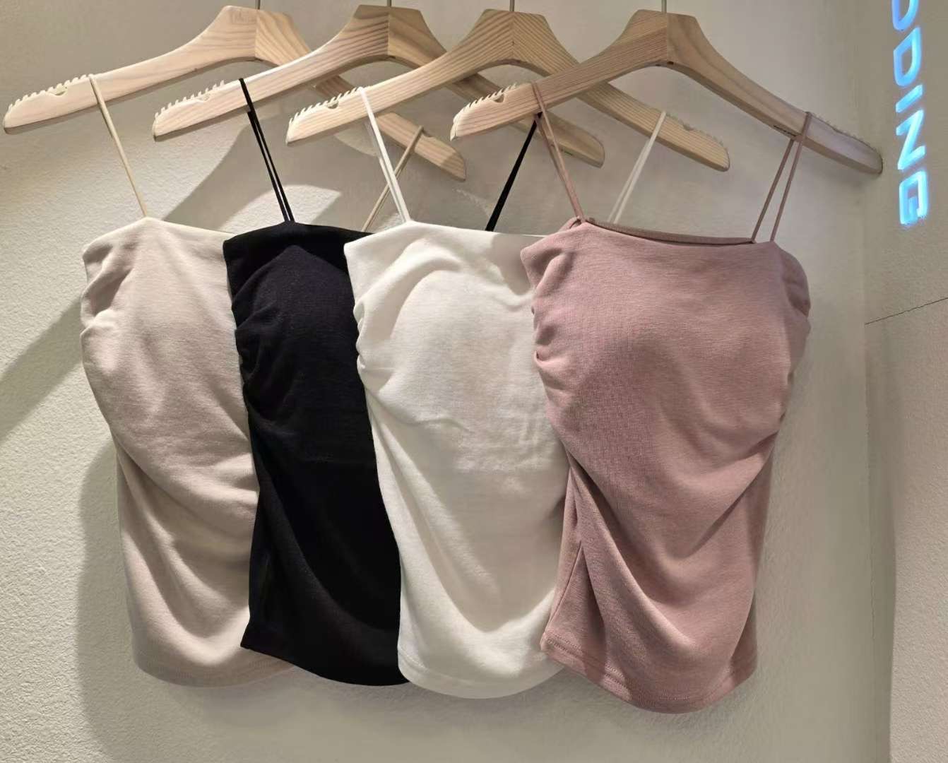 PUDDING東大門㊣直郵女士新款職業25秋冬時尚人氣休閑吊帶背心PUDDING吊帶/背心圖色3左三色