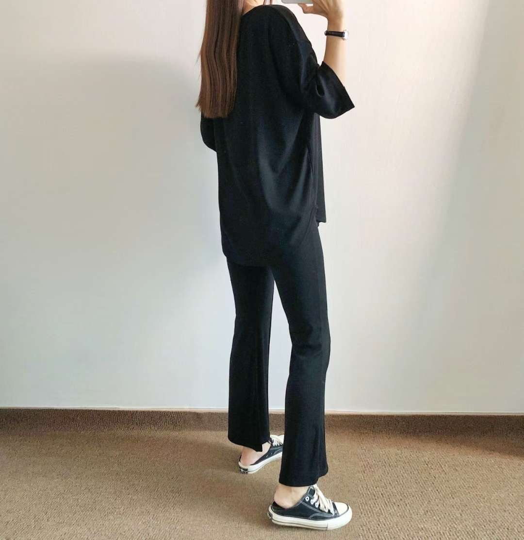 PUDDING東大門㊣直郵女裝新款休閑時尚人氣推薦25秋冬T恤圓領PUDDINGT恤