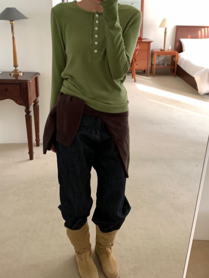 DOIT韓國代購㊣女士新品推薦真品25秋冬職業時尚人氣長袖T恤DOIT長袖T恤