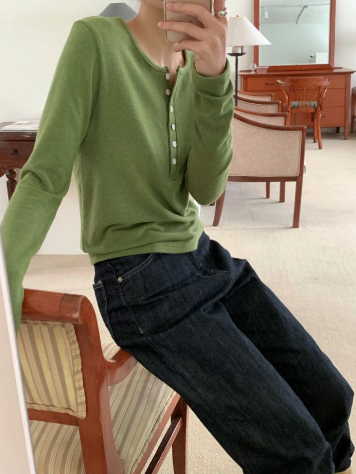 DOIT韓國代購㊣女士新品推薦真品25秋冬職業時尚人氣長袖T恤DOIT長袖T恤