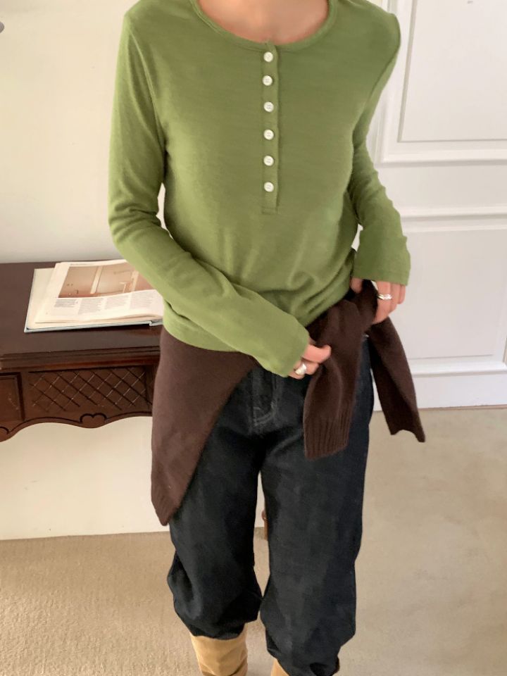 DOIT韓國代購㊣女士新品推薦真品25秋冬職業時尚人氣長袖T恤DOIT長袖T恤