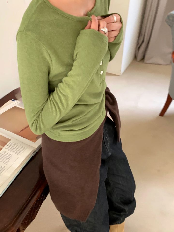 DOIT韓國代購㊣女士新品推薦真品25秋冬職業時尚人氣長袖T恤DOIT長袖T恤