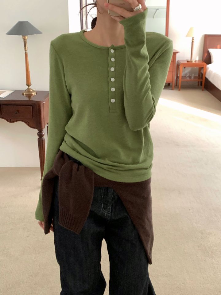 DOIT韓國代購㊣女士新品推薦真品25秋冬職業時尚人氣長袖T恤DOIT長袖T恤