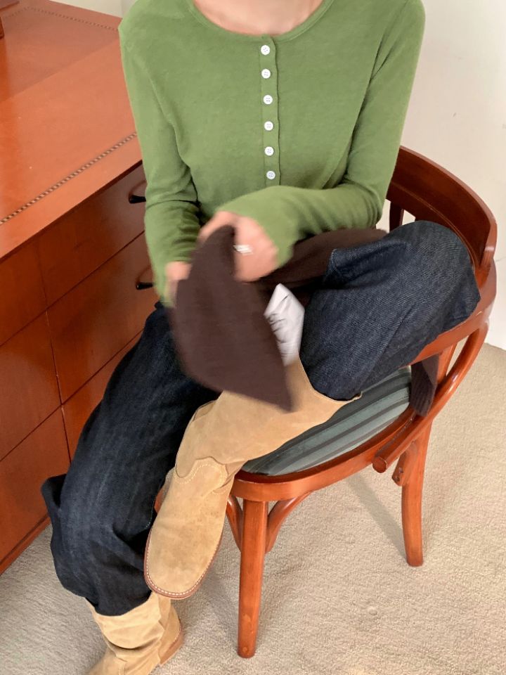 DOIT韓國代購㊣女士新品推薦真品25秋冬職業時尚人氣長袖T恤DOIT長袖T恤