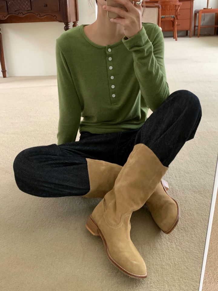 DOIT韓國代購㊣女士新品推薦真品25秋冬職業時尚人氣長袖T恤DOIT長袖T恤