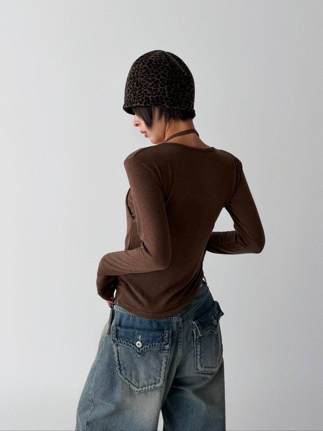 CELEB-셀럽-T東大門㊣直郵女裝新品25秋冬人氣職業長袖T恤CELEB-T長袖T恤