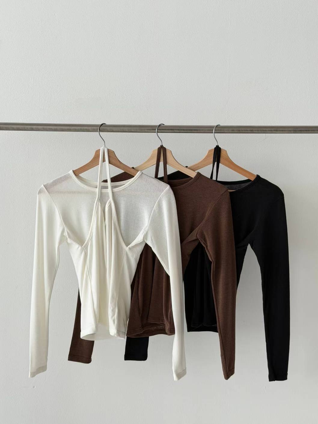 CELEB-셀럽-T東大門㊣直郵女裝新品25秋冬人氣職業長袖T恤CELEB-T長袖T恤圖色3左三色