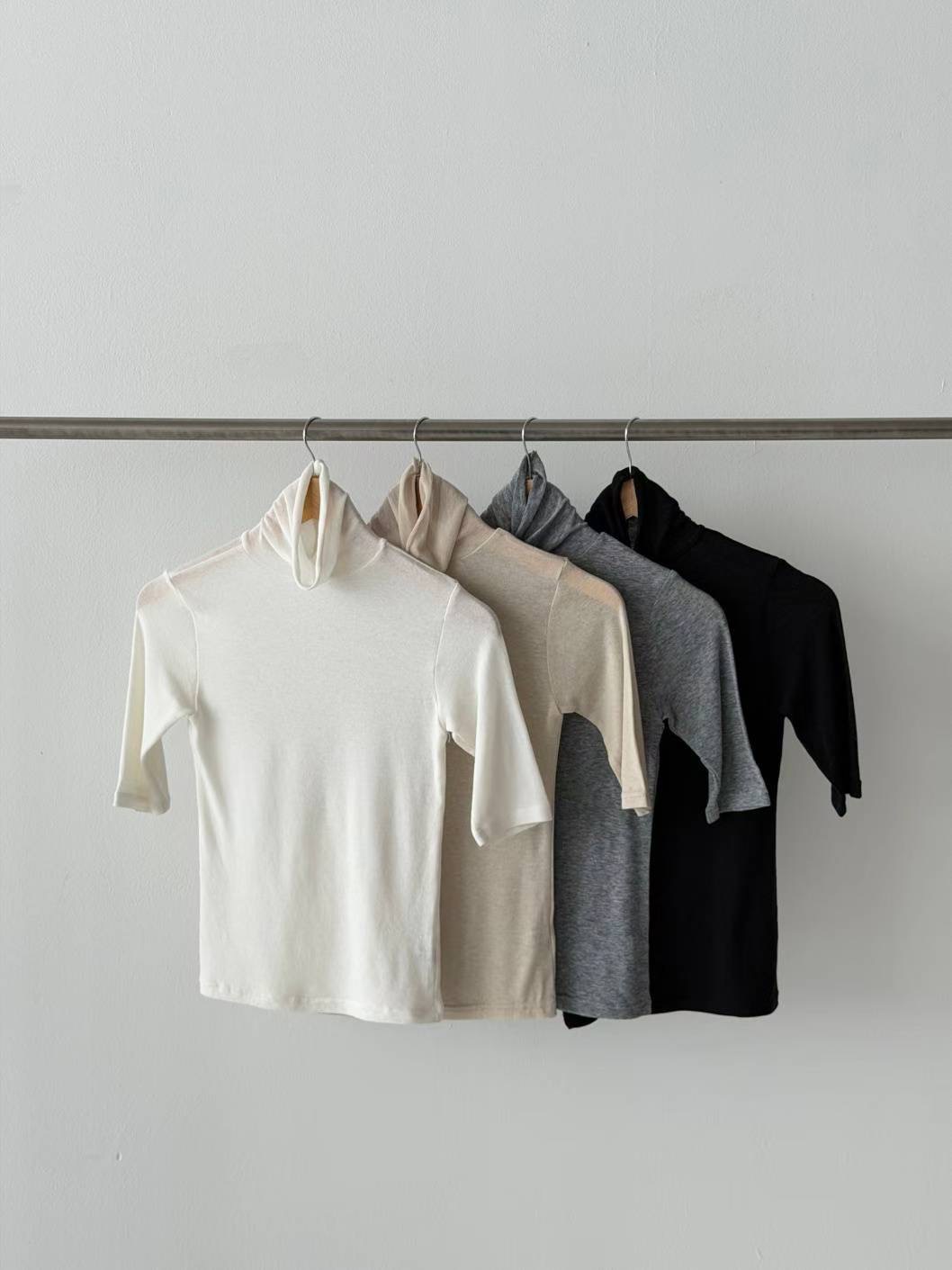 CELEB-셀럽-T韓國直郵㊣女裝新款真品時尚休閑職業熱賣T恤CELEB-TT恤圖色4左四色