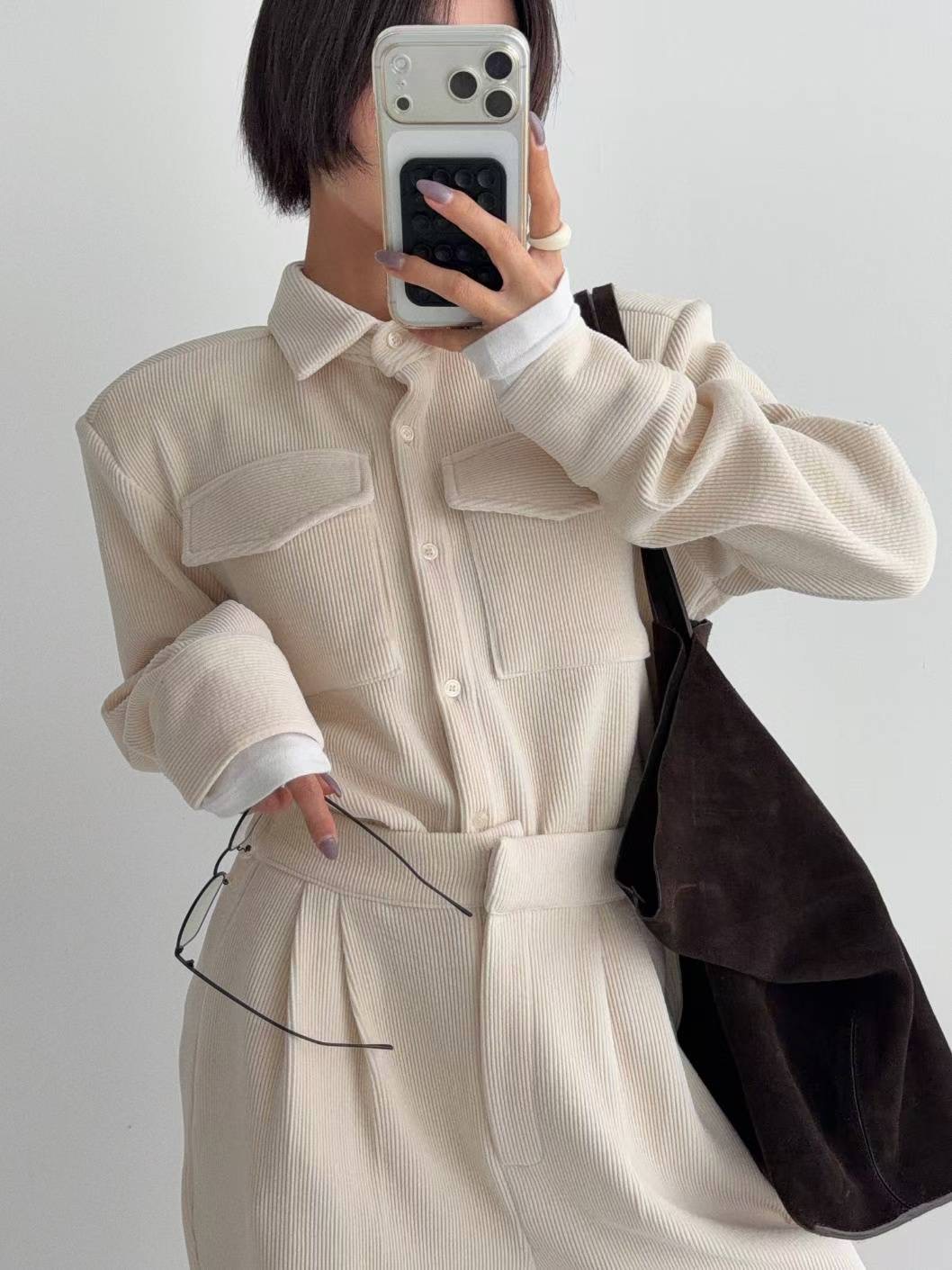 CELEB-셀럽-T東大門㊣代購女裝新款25秋冬套裝不含腰包套裝CELEB-T套裝