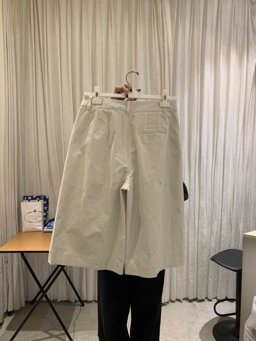 PAPERMOON韓國代購㊣女士新品25秋冬熱賣推薦職業短褲燈芯絨paper moon短褲