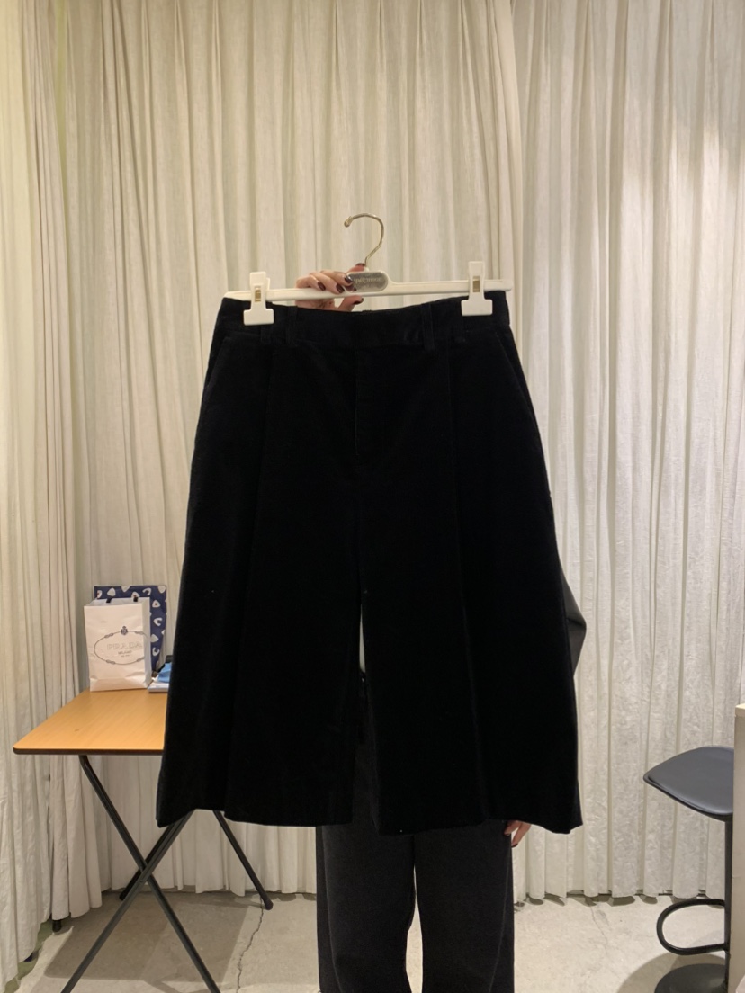 PAPERMOON韓國代購㊣女士新品25秋冬熱賣推薦職業短褲燈芯絨paper moon短褲圖色1