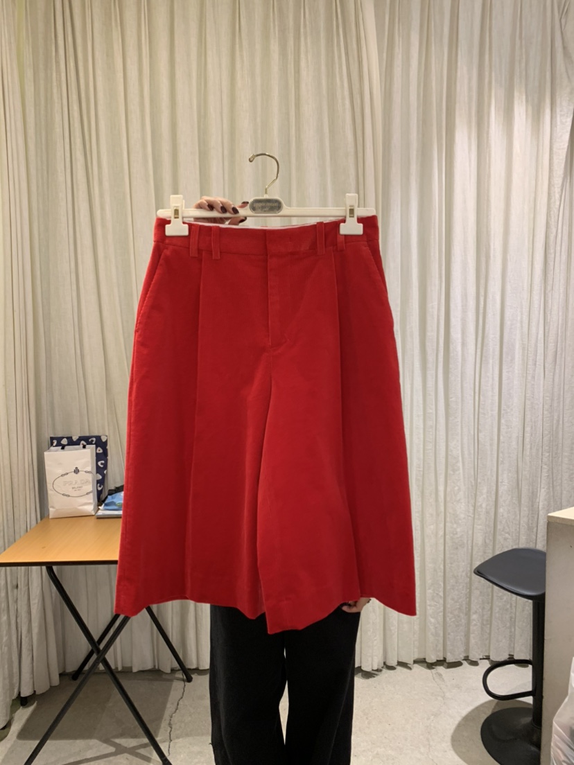 PAPERMOON韓國代購㊣女士新品25秋冬熱賣推薦職業短褲燈芯絨paper moon短褲圖色2