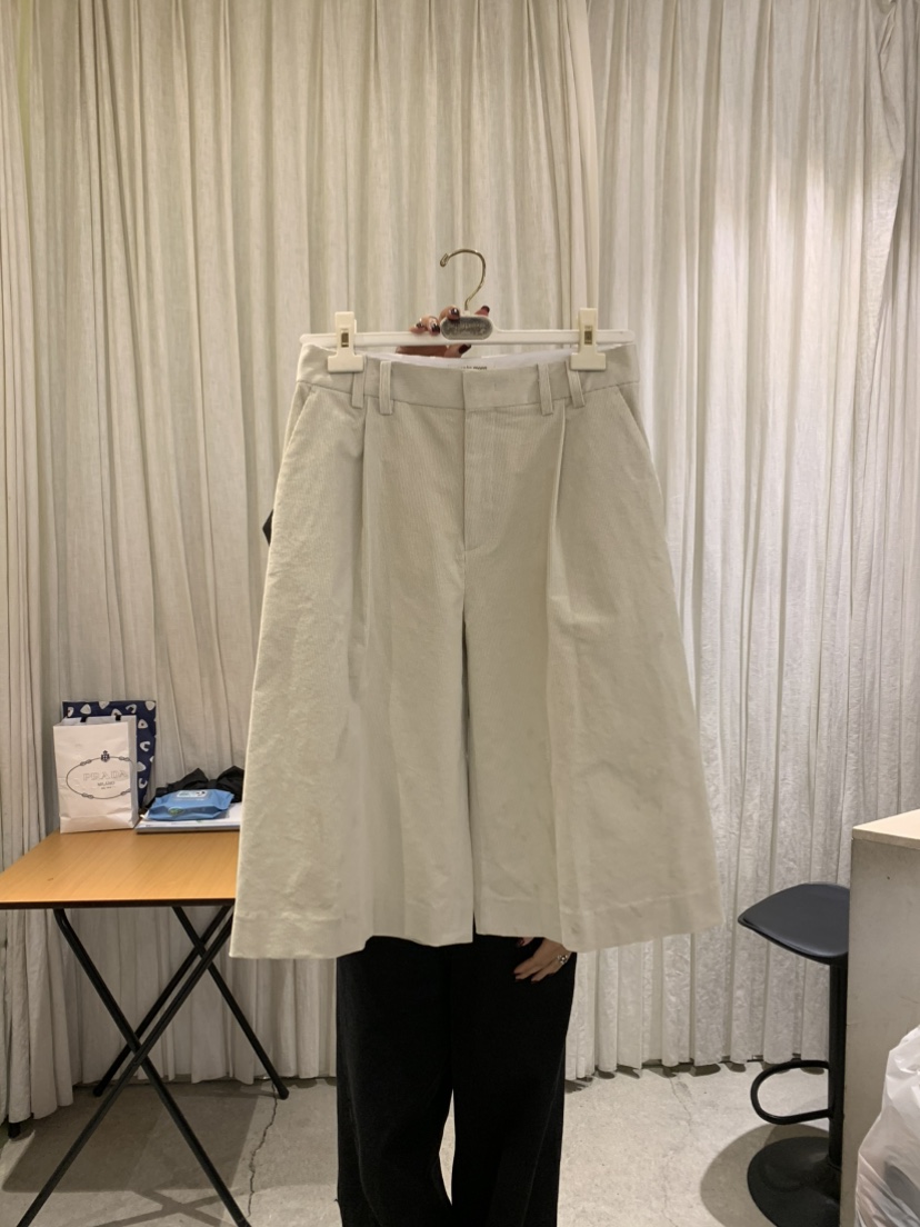 PAPERMOON韓國代購㊣女士新品25秋冬熱賣推薦職業短褲燈芯絨paper moon短褲圖色4