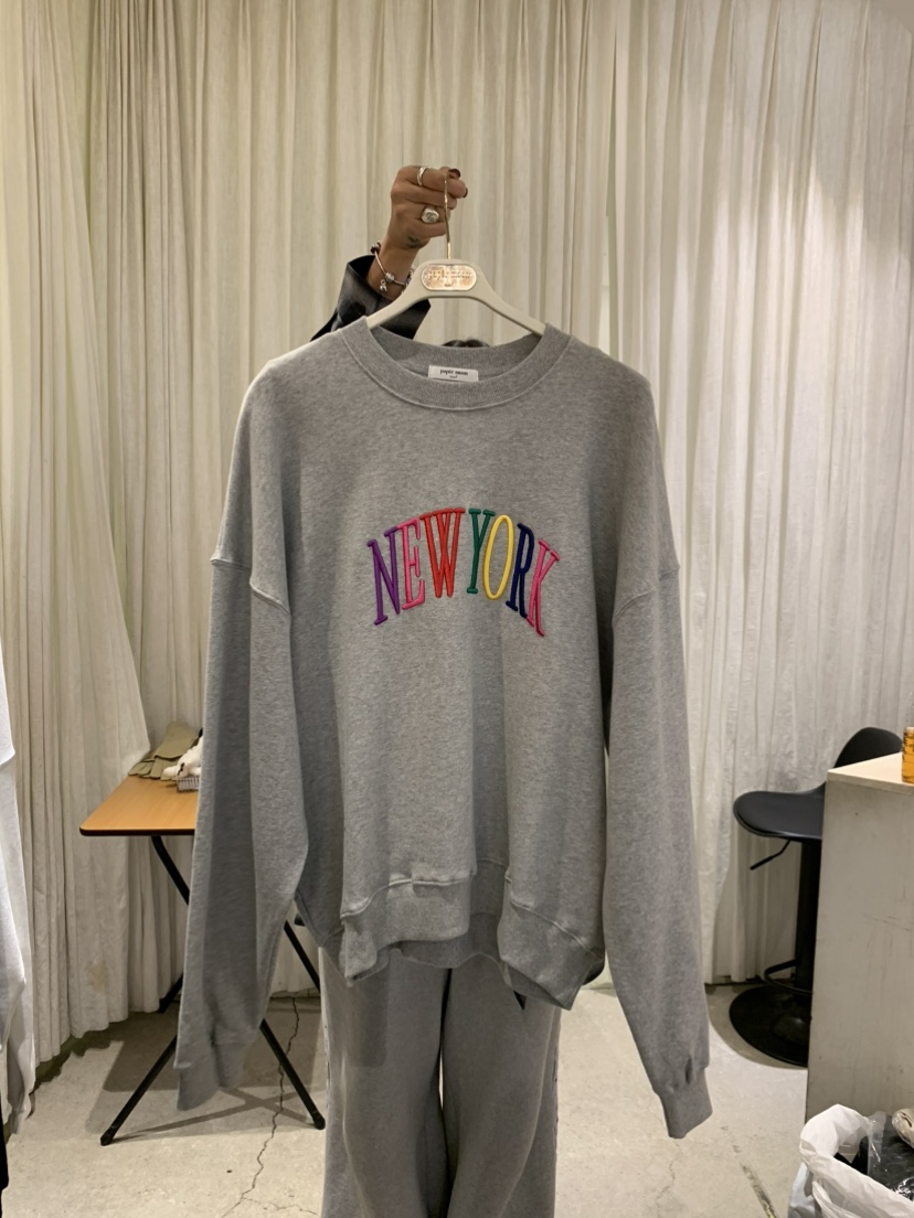 PAPERMOON韓國代購㊣女裝新品25秋冬推薦熱賣休閑時尚職業衛衣paper moon衛衣圖色2