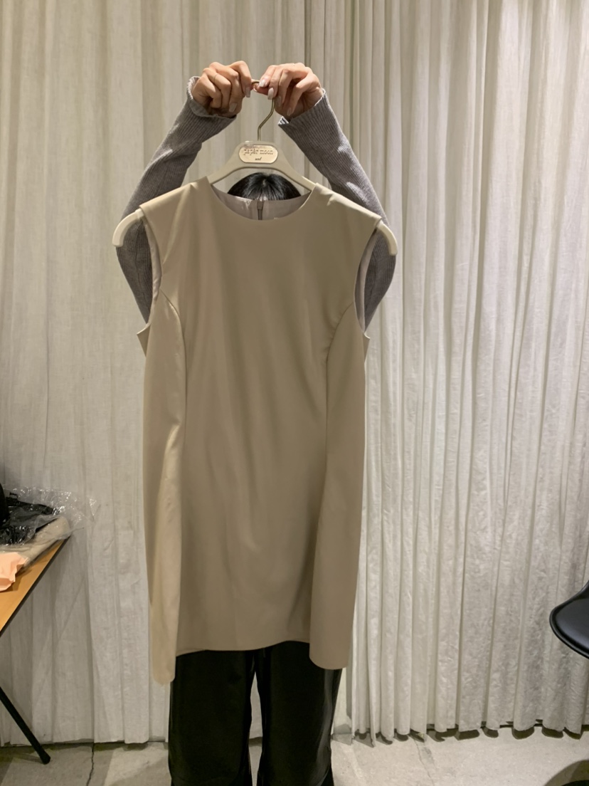 PAPERMOON東大門㊣實拍女士新品真品休閑推薦25秋冬連衣裙皮革paper moon連衣裙圖色2