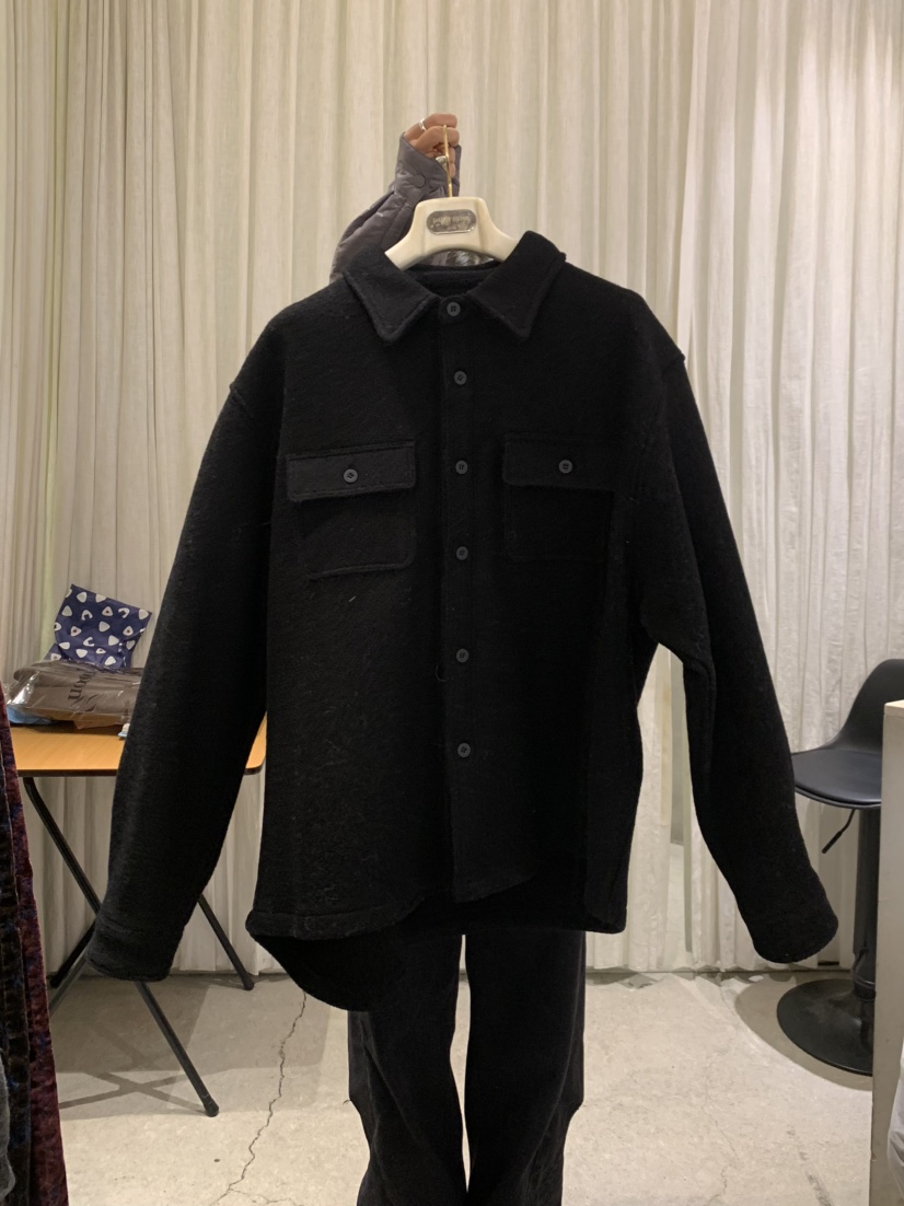 PAPERMOON東大門㊣直郵女士新品休閑熱賣襯衫蕾絲衫羊毛口袋絨paper moon襯衫/蕾絲衫圖色1