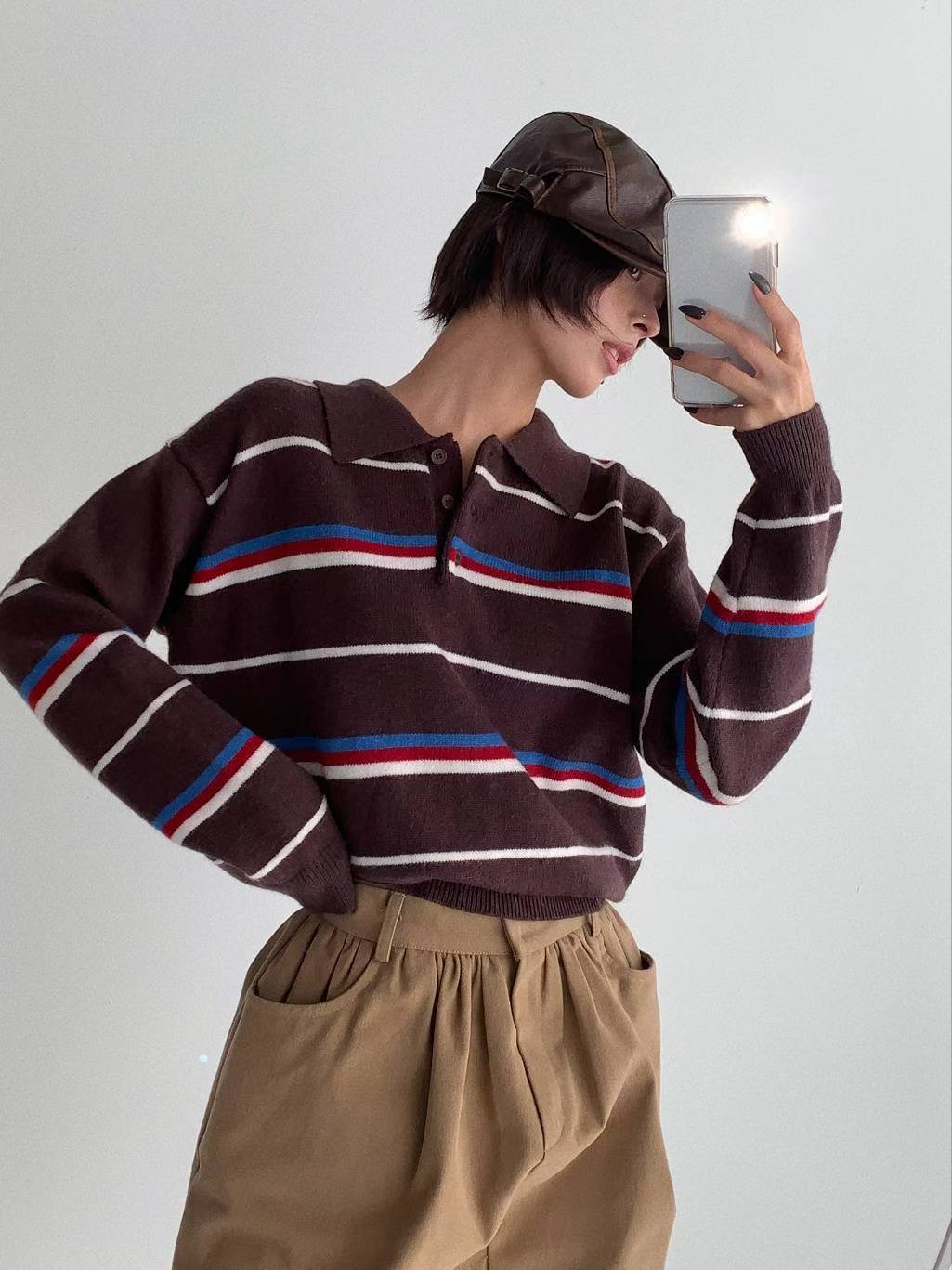 CELEB-셀럽-T東大門㊣代購女士新品人氣真品25秋冬針織衫羊毛CELEB-T針織衫圖色3