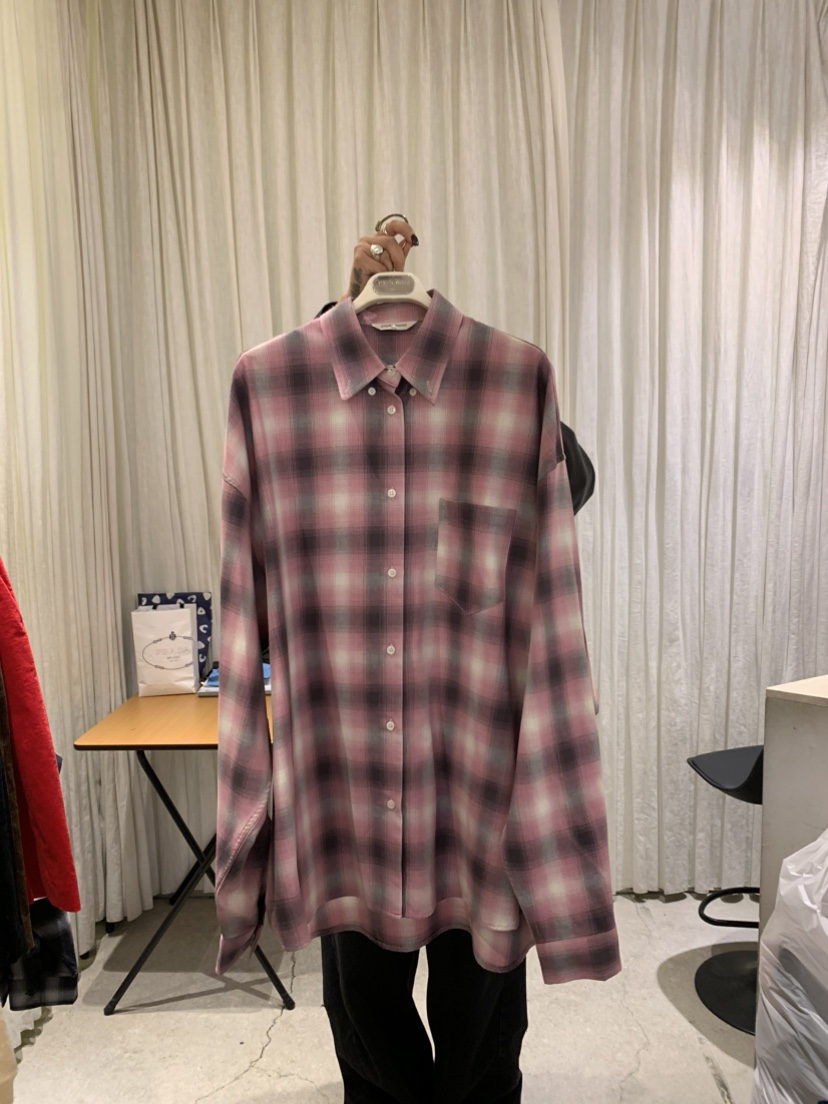 PAPERMOON韓國直郵㊣女士新款真品熱賣時尚職業襯衫蕾絲衫格子paper moon襯衫/蕾絲衫圖色3