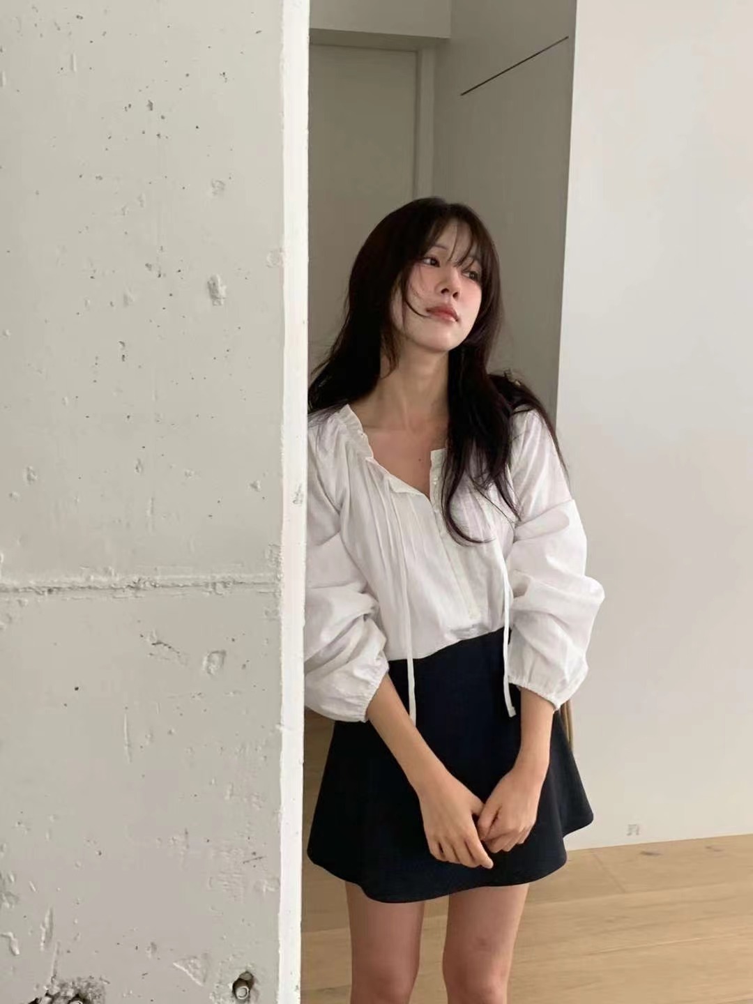 MIELLE-미엘르-OT東大門㊣直郵女裝新品熱賣職業襯衫蕾絲衫MIELLE-미엘르-OT襯衫/蕾絲衫