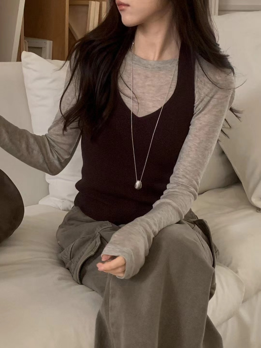 MIELLE-미엘르-OT東大門㊣代購女士新款職業吊帶背心不含內搭MIELLE-미엘르-OT吊帶/背心